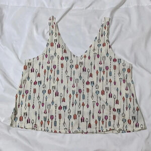 UO V-Neck Tank Top, Color White Size L